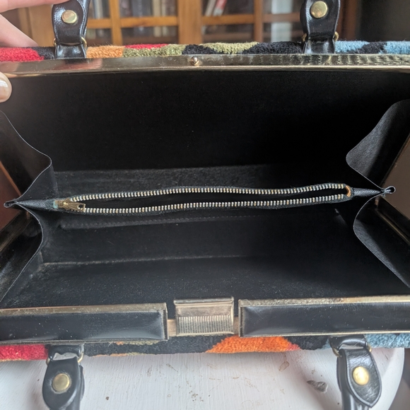 Psychedelic Carpet Bag Vintage Multicolor Patterned - Picture 3 of 5